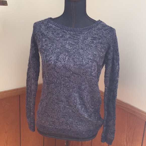 SOLD :::::  Blue knit sweater - Picture 1 of 3
